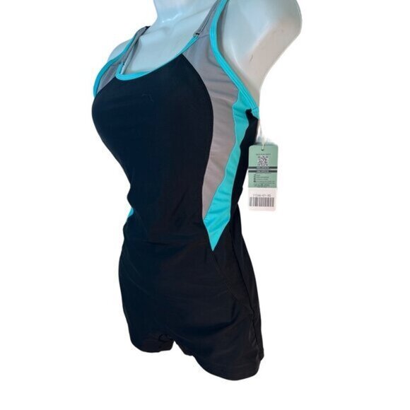SHEKINI Womens Teens Girls Boyleg One Piece Full Coverage Swimsuit, NWT, SZ XS - Picture 2 of 10